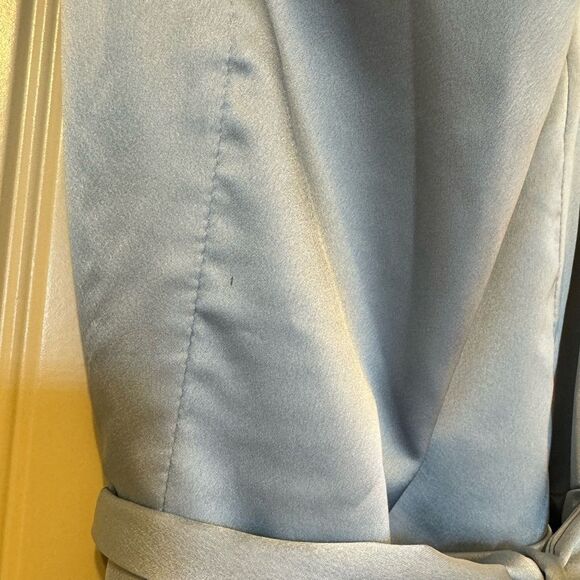 Show Me Your Mumu Claire Midi Dress | Small | Steele Blue Luxe Satin - Picture 10 of 10